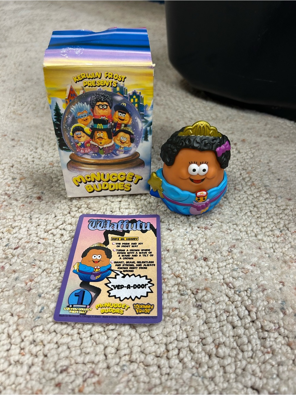 McDonald's McNugget Buddies Princess Figure - Blue and Gold with Purple Accent